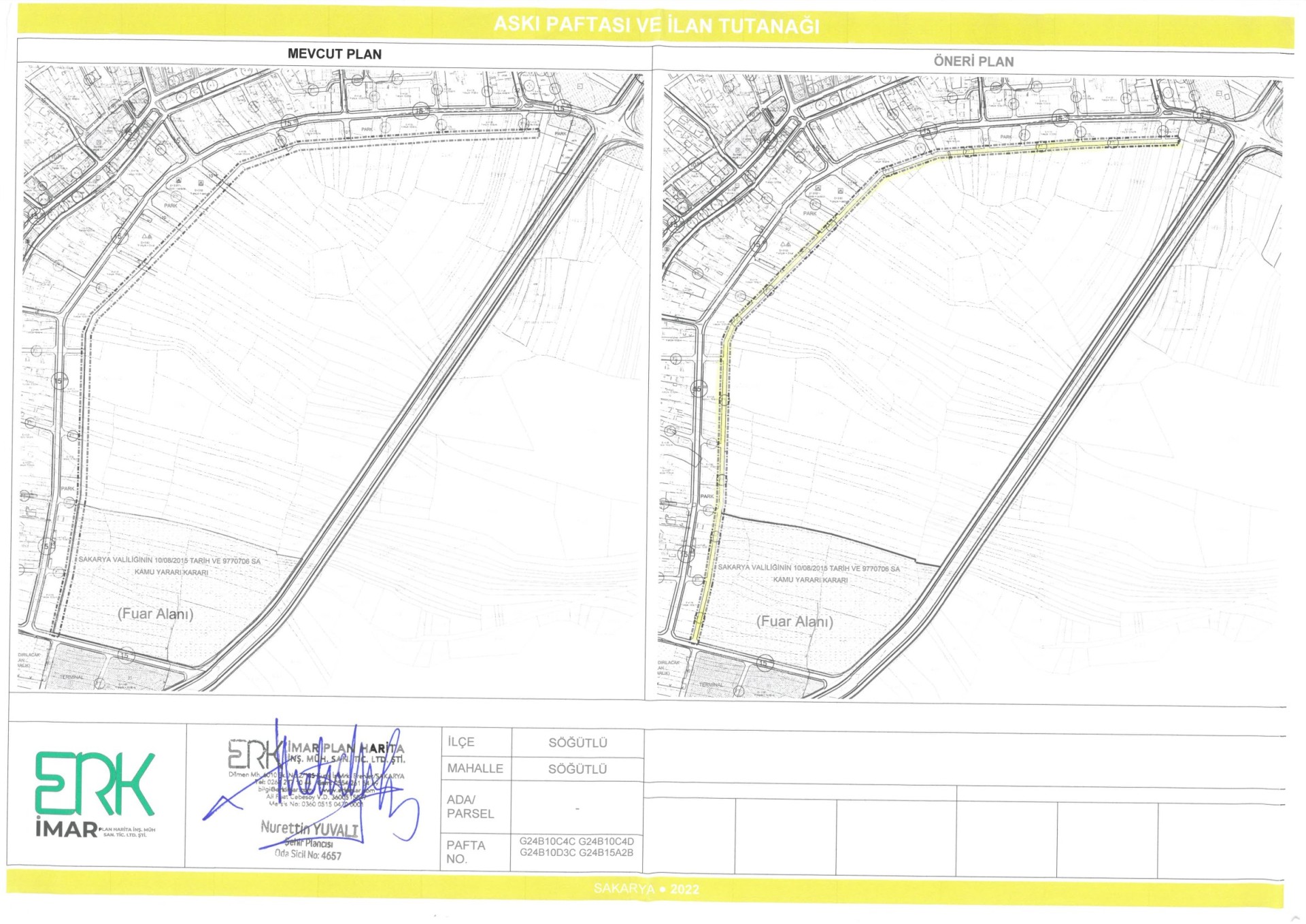 UYGULAMA İMAR PLANI DEĞİŞİKLİĞİ